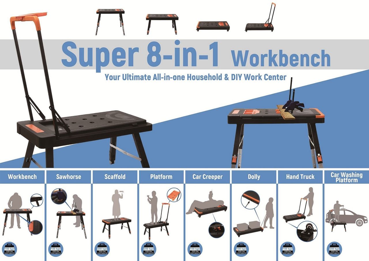 WS48 Super 8-in-1 workbench — workbench by WIS Technology