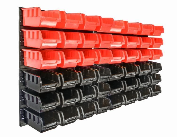 YS12119 48 Piece Plastic Mounted Wall DIY Tool — storage box by WIS Technology