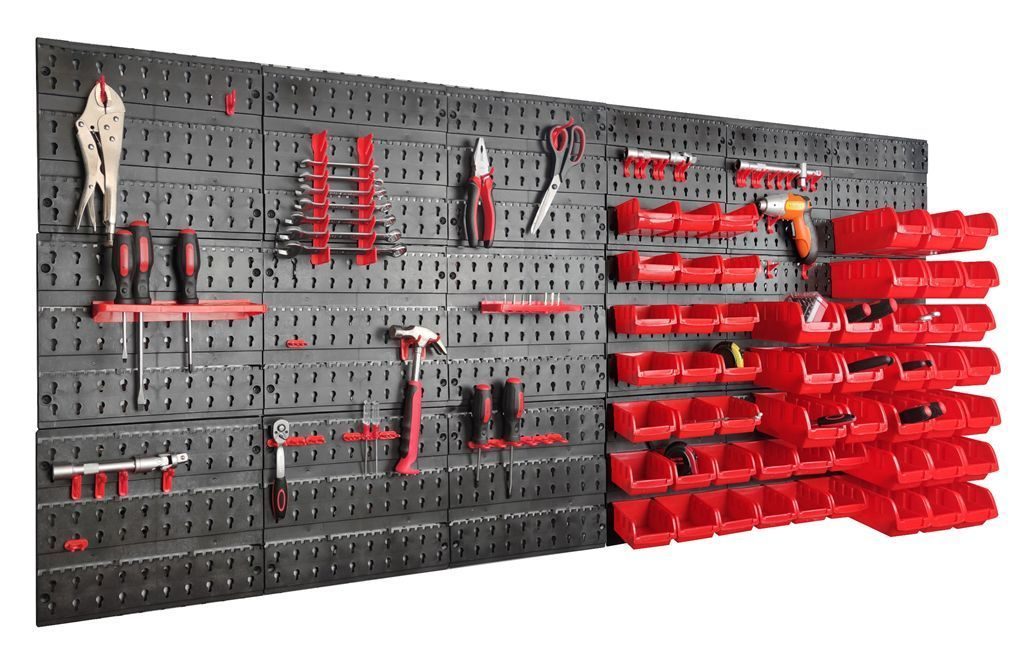YS13003 120 Piece Plastic Mounted Wall DIY Tool — storage box by WIS Technology