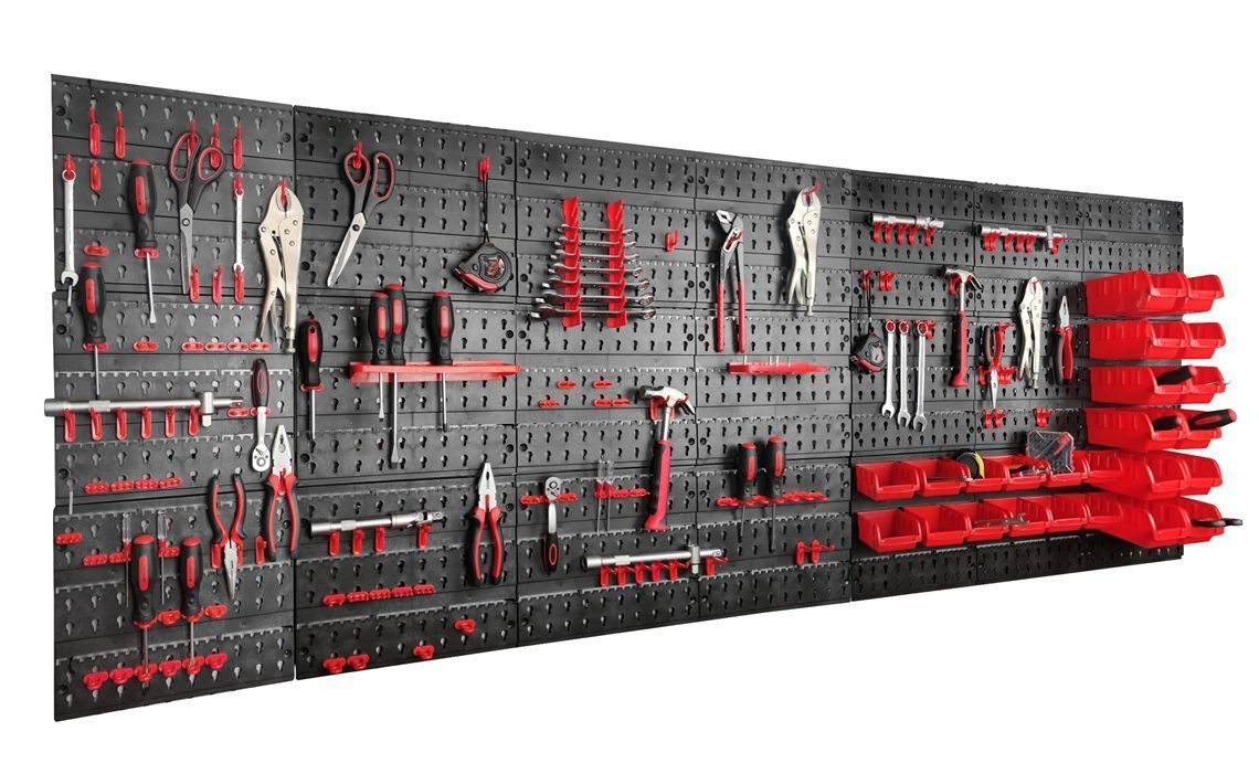 YS13006 175 Piece Plastic Mounted Wall DIY Tool — storage box by WIS Technology